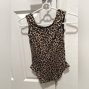 Girls leopard dance leotard, size 10-12
